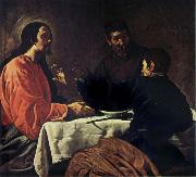 VELAZQUEZ, Diego Rodriguez de Silva y The Supper at Emmaus oil painting reproduction